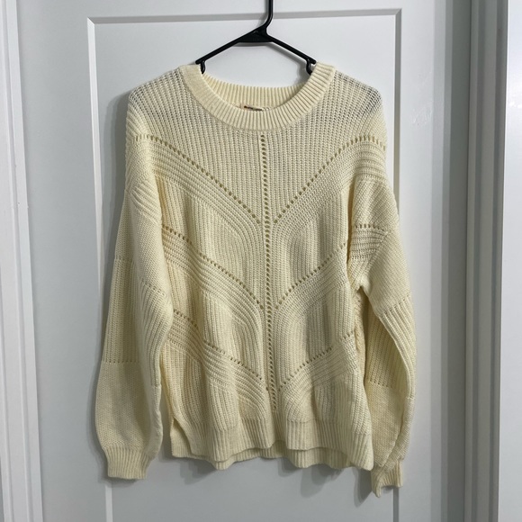 NWT Marine Layer Olivia Crewneck Cashmere Blend Sweater in white - Picture 4 of 10